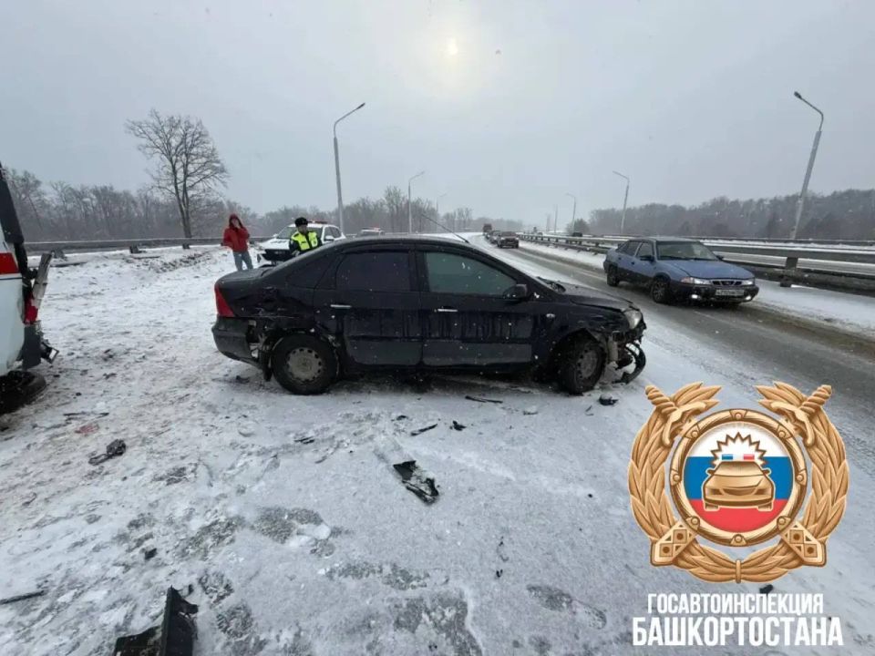 ДТП с участием скорой помощи в Уфе