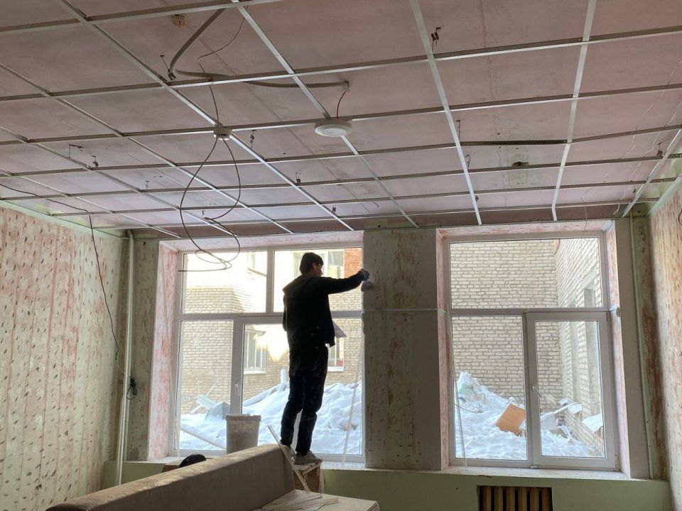 Лицей № 46 в Затоне: ремонт в разгаре!