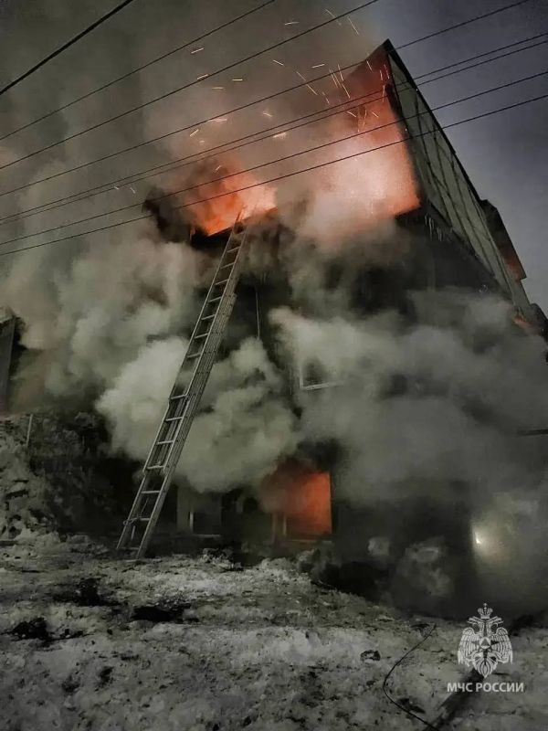 Пожар в Ленинском районе Уфы