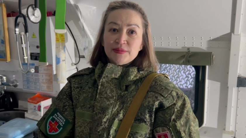 Военнослужащая из Башкирии встретила 8 Марта на боевом дежурстве