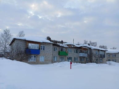 В Башкирии обрушилась крыша многоквартирного дома