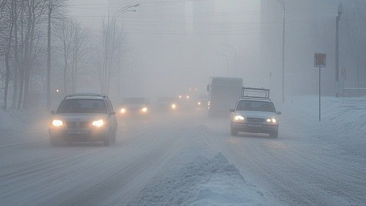 Ограничили движение из-за тумана