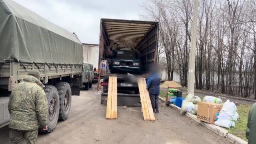 Бойцы полка «Башкортостан» получили гумпомощь от земляков