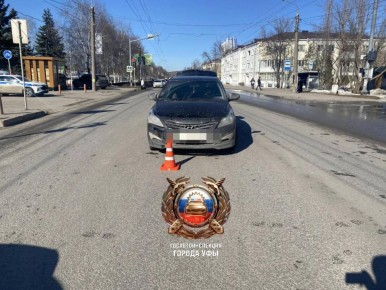 Уфимку сбили на пешеходном переходе