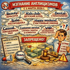 Что делать с новыми штрафами за иностранные слова в рекламе?
