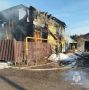 Пожар в строящемся доме в Уфе