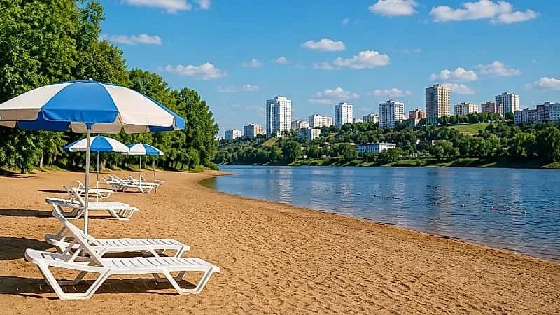 Спасли тонущего ребенка. Сегодня на пляже озера Кашкадан ребенок заплыл на глубину и начал тонуть