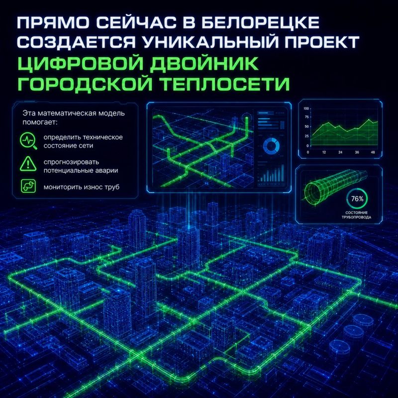 В Белорецке в пилотном режиме создают цифровой двойник системы теплоснабжения В Белорецке в пилотном режиме создают цифровой двойник системы теплоснабжения