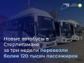 Новые автобусы в Стерлитамаке перевезли более 120 тысяч пассажиров