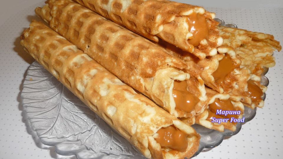 Вафельные трубочки со сгущенкой: волшебство из детства на вашей кухне