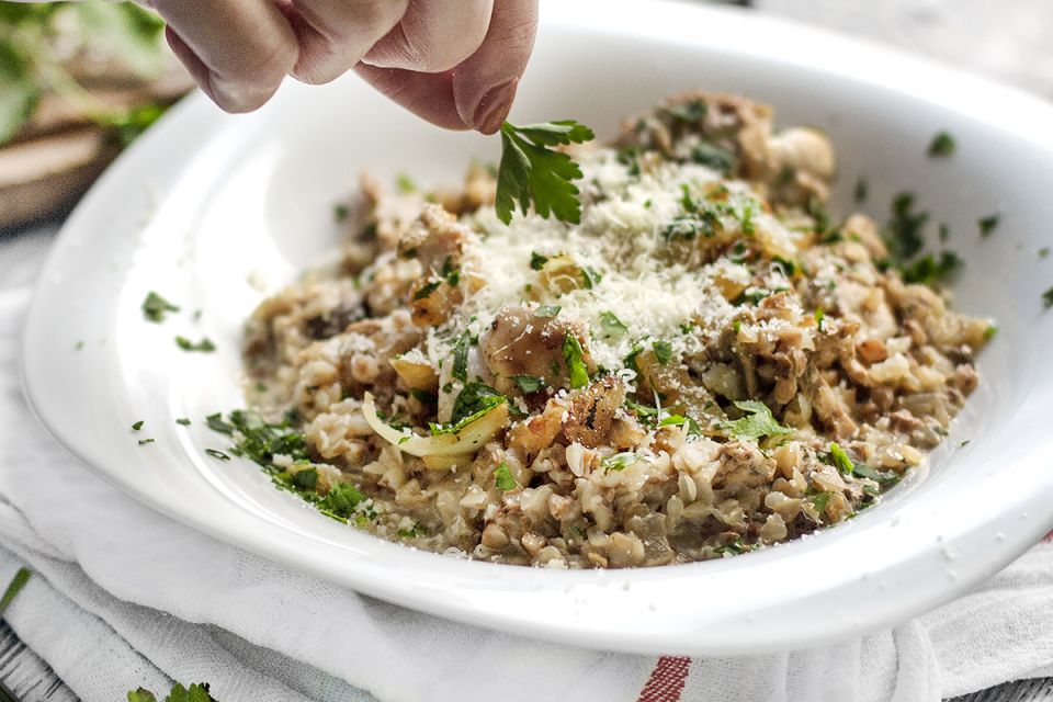 Сливочное гречотто с кроликом: Совершенное сочетание вкусной кухни